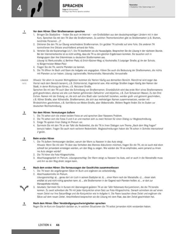 Schritte international 5. Lehrerhandbuch. Deutsch als Fremdsprache
