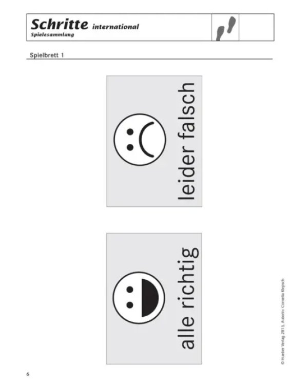 Schritte international 5+6. Spielesammlung zu Band 5 und 6. Deutsch als Fremdsprache