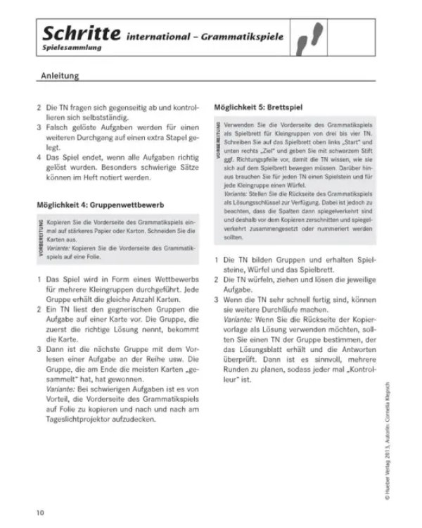 Schritte international 5+6. Spielesammlung zu Band 5 und 6. Deutsch als Fremdsprache