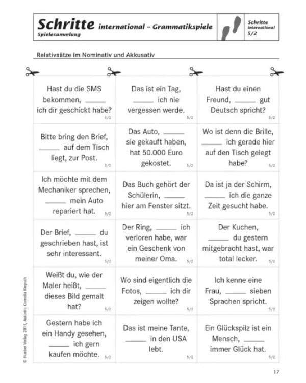 Schritte international 5+6. Spielesammlung zu Band 5 und 6. Deutsch als Fremdsprache