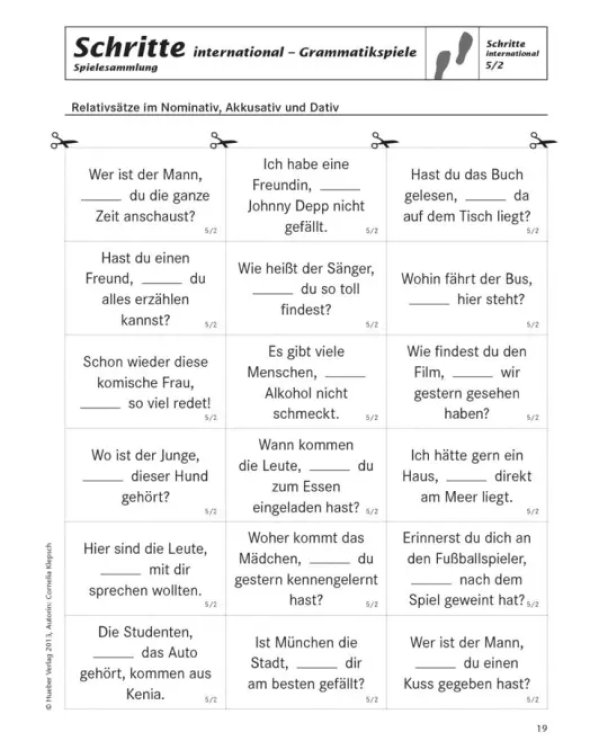 Schritte international 5+6. Spielesammlung zu Band 5 und 6. Deutsch als Fremdsprache
