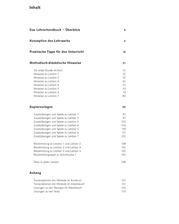 Schritte plus 1. Lehrerhandbuch. Deutsch als Fremdsprache