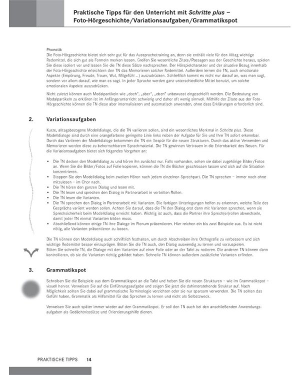 Schritte plus 1. Lehrerhandbuch. Deutsch als Fremdsprache