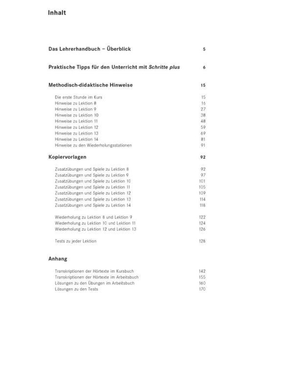 Schritte plus 2. Lehrerhandbuch. Deutsch als Fremdsprache
