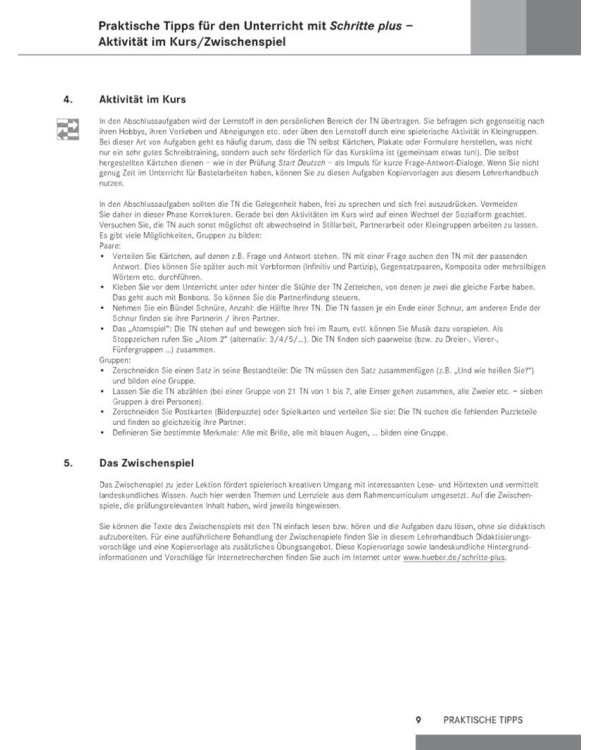 Schritte plus 2. Lehrerhandbuch. Deutsch als Fremdsprache