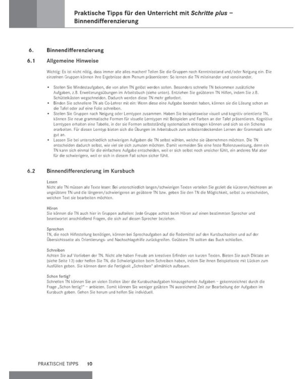 Schritte plus 2. Lehrerhandbuch. Deutsch als Fremdsprache