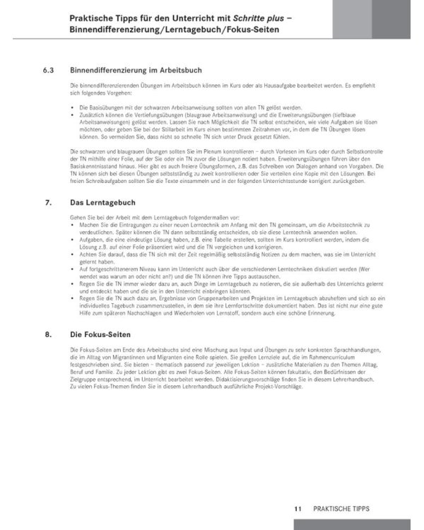 Schritte plus 2. Lehrerhandbuch. Deutsch als Fremdsprache