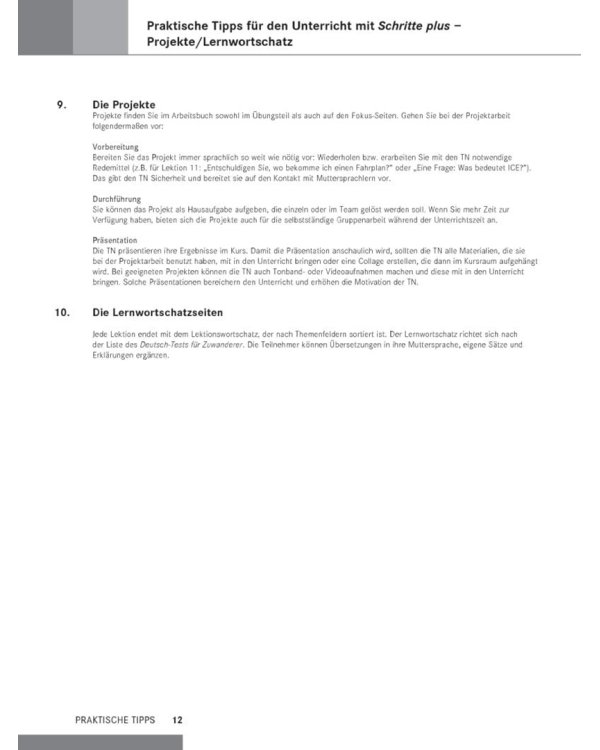 Schritte plus 2. Lehrerhandbuch. Deutsch als Fremdsprache