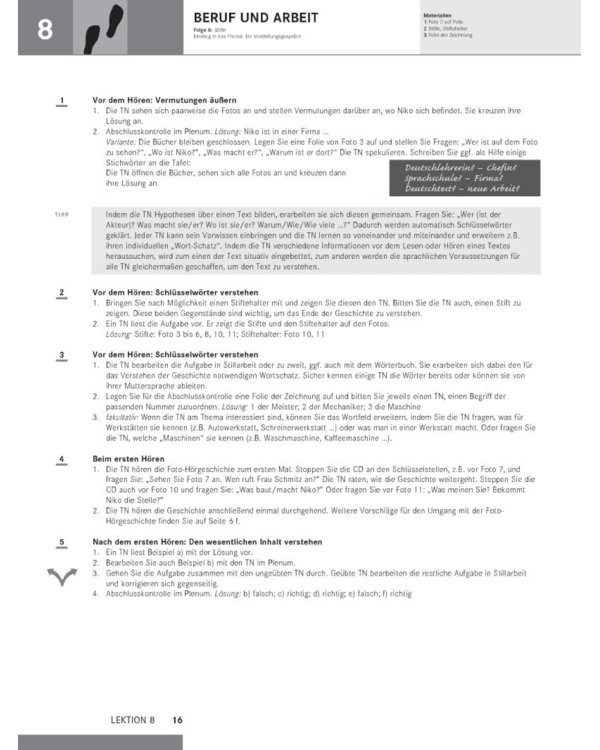 Schritte plus 2. Lehrerhandbuch. Deutsch als Fremdsprache