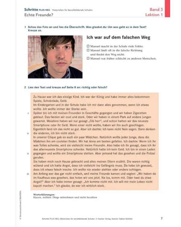 Schritte plus Neu 3+4. Materialien für berufsbildende Schulen – Kopiervorlagen