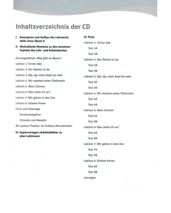 Hallo Anna 3. Deutsch für Kinder. Lehrerhandbuch mit Bildkarten und Kopiervorlagen + CD-ROM
