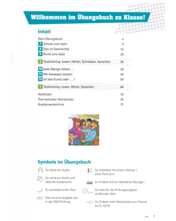 Klasse! B1.2. Deutsch für Jugendliche. Übungsbuch mit Audios