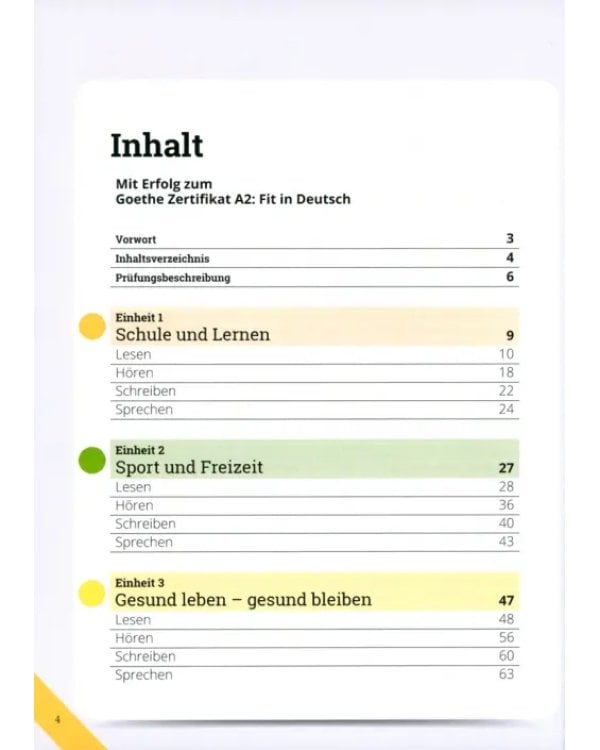 Дополнительное изображение книги «Mit Erfolg zum Goethe-Zertifikat A2. Fit in Deutsch. Übungs- und Testbuch»