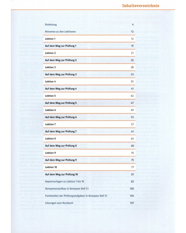 Kompass DaF C1. Deutsch für Studium und Beruf. Unterrichtshandreichung