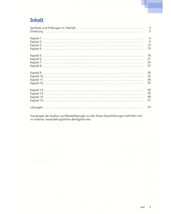 Дополнительное изображение книги «Logisch! neu B1. Deutsch für Jugendliche. Testheft mit 2 Audio-CDs»