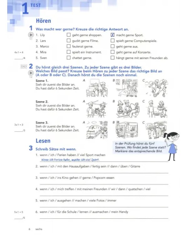 Дополнительное изображение книги «Logisch! neu B1. Deutsch für Jugendliche. Testheft mit 2 Audio-CDs»