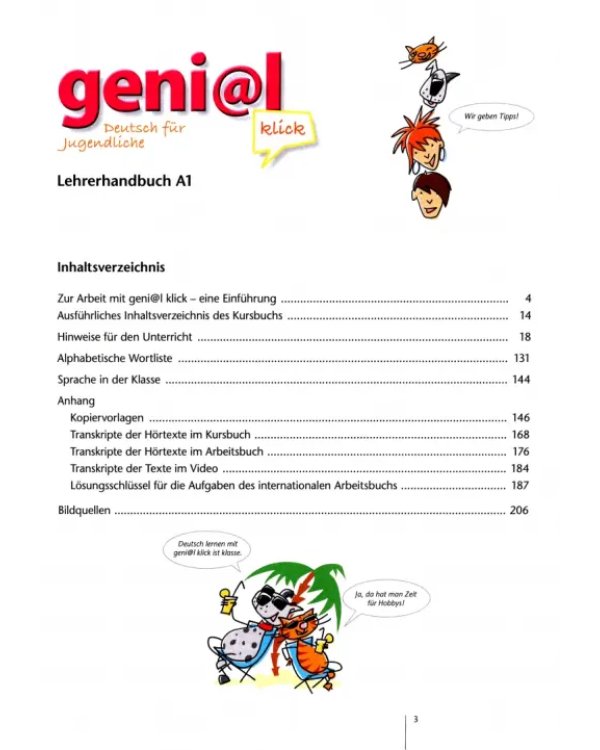 Geni@l klick A1. Deutsch als Fremdsprache für Jugendliche. Lehrerhandbuch mit integriertem Kursbuch