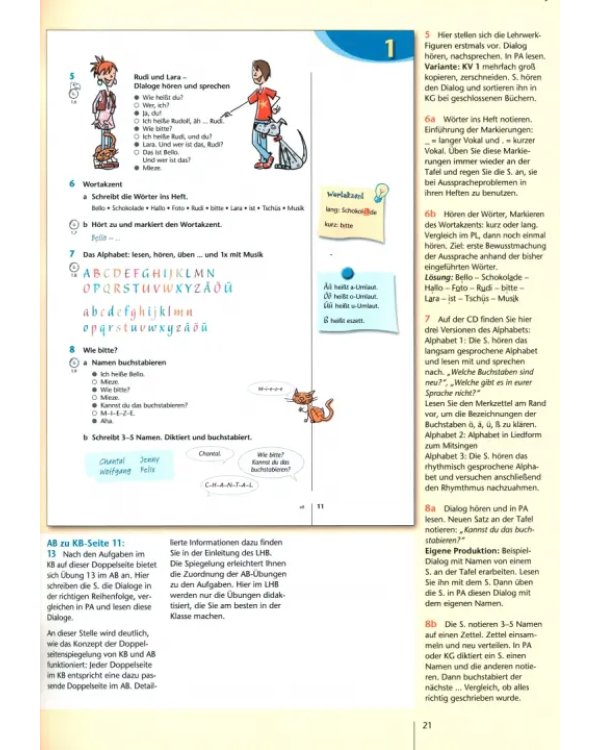 Geni@l klick A1. Deutsch als Fremdsprache für Jugendliche. Lehrerhandbuch mit integriertem Kursbuch