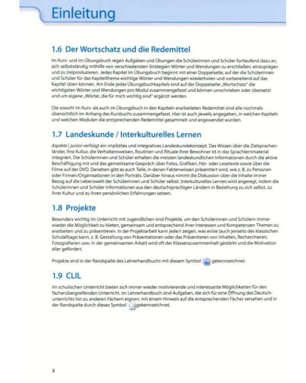 Aspekte junior. Mittelstufe Deutsch. C1. Lehrerhandbuch