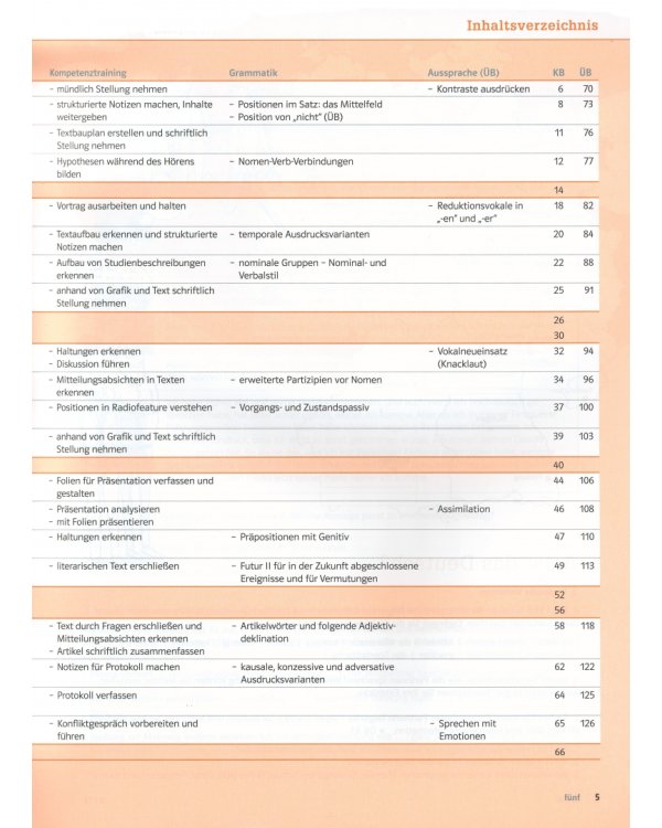 Kompass DaF C1.1. Deutsch für Studium und Beruf. Kurs- und Übungsbuch mit Audios-Videos. Teil 1