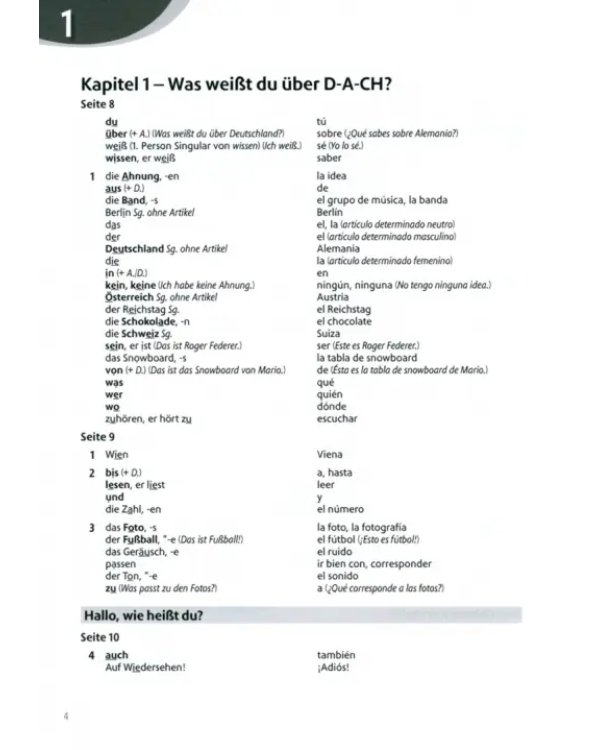 Geni@l klick A1. Deutsch als Fremdsprache für Jugendliche. Glossar Deutsch-Spanisch