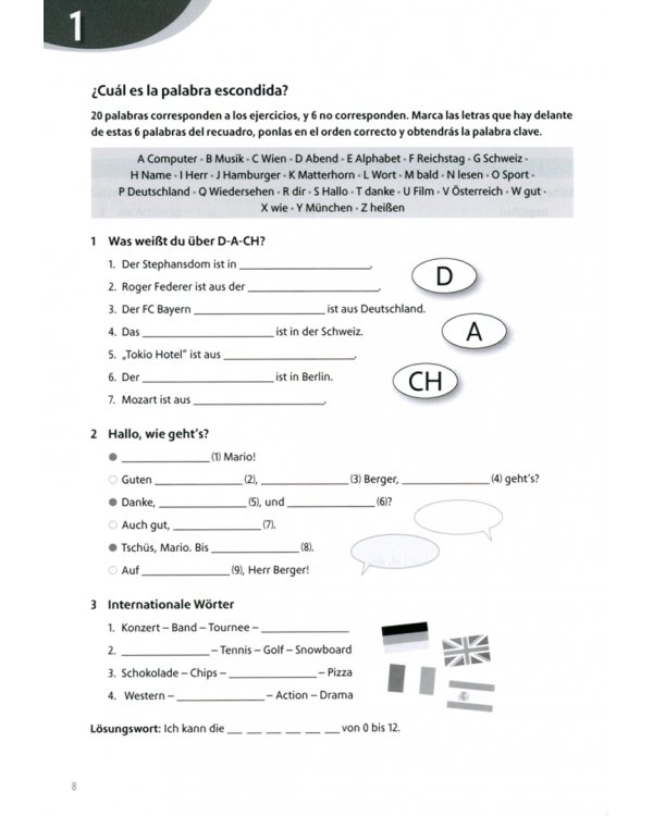 Geni@l klick A1. Deutsch als Fremdsprache für Jugendliche. Glossar Deutsch-Spanisch