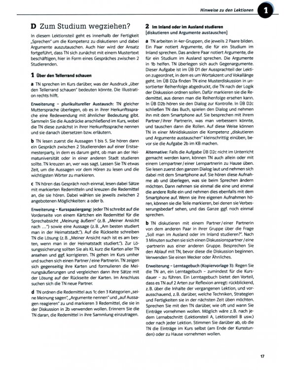 Kompass DaF B1+. Deutsch für Studium und Beruf. Unterrichtshandreichung