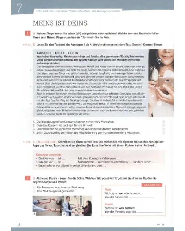 Kontext B1.2+. Deutsch als Fremdsprache. Kurs- und Übungsbuch mit Audios-Videos inklusive Lizenzcode
