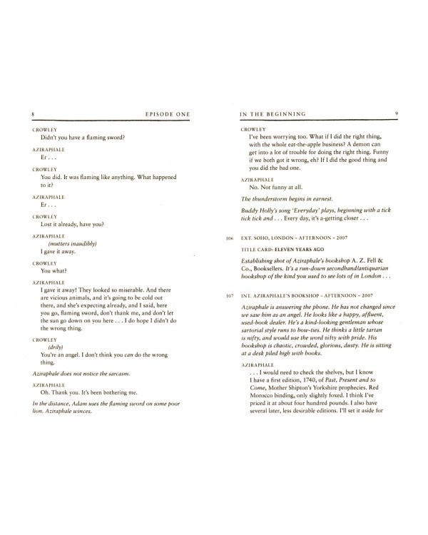 The Quite Nice and Fairly Accurate Good Omens. Script Book