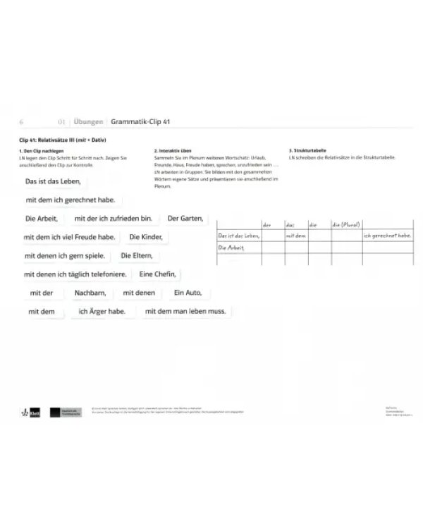 DaF leicht B1. Deutsch als Fremdsprache für Erwachsene. Heft mit Grammatik-Clips - Kopiervorlagen