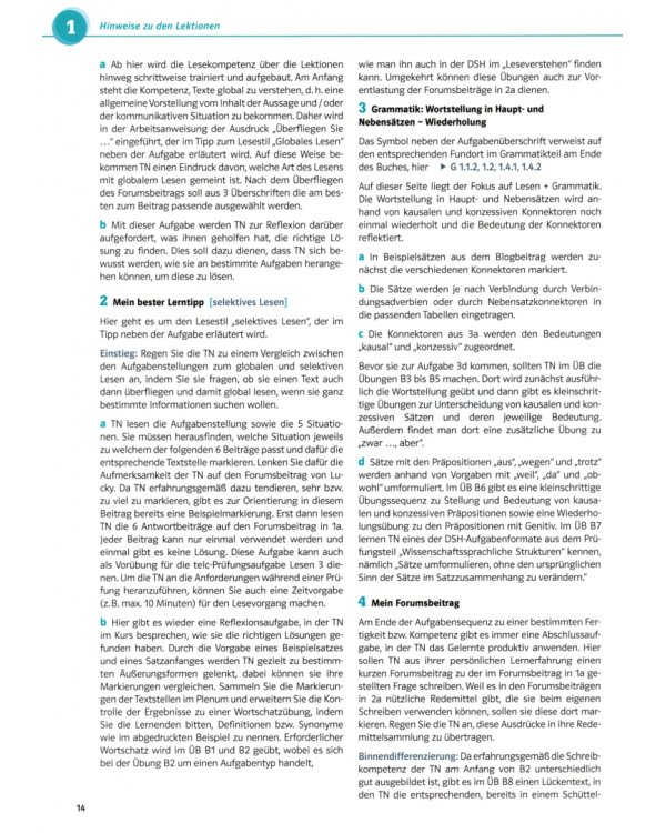 Kompass DaF B2. Deutsch für Studium und Beruf. Unterrichtshandreichung