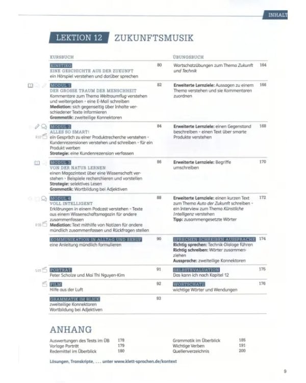 Kontext B1.2+. Deutsch als Fremdsprache. Kurs- und Übungsbuch mit Audios und Videos