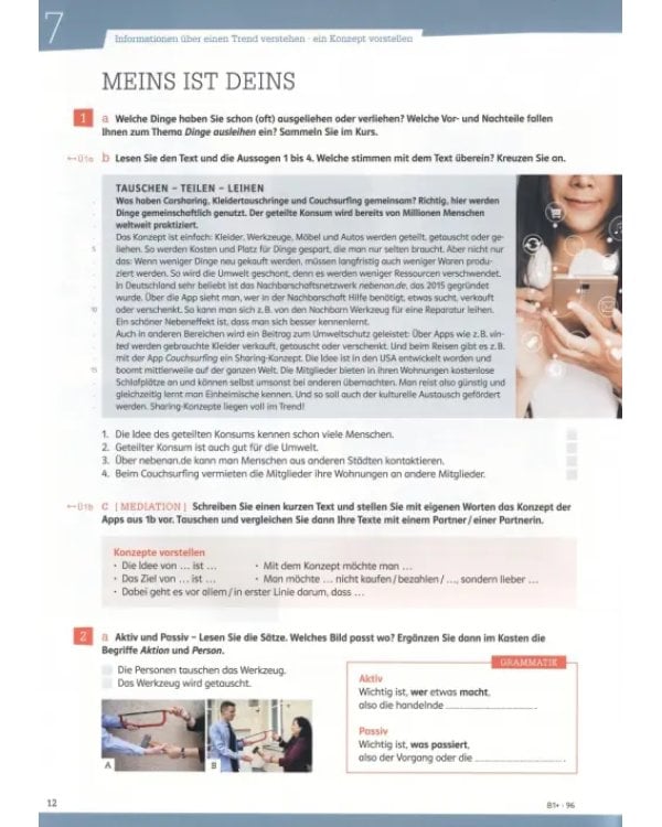 Kontext B1.2+. Deutsch als Fremdsprache. Kurs- und Übungsbuch mit Audios und Videos