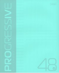 Тетрадь Progressive. Бирюзовая, 48 листов, А5, линия