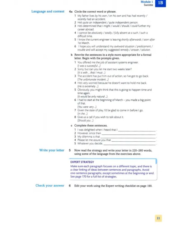 Expert Advanced. Coursebook with CD Pack