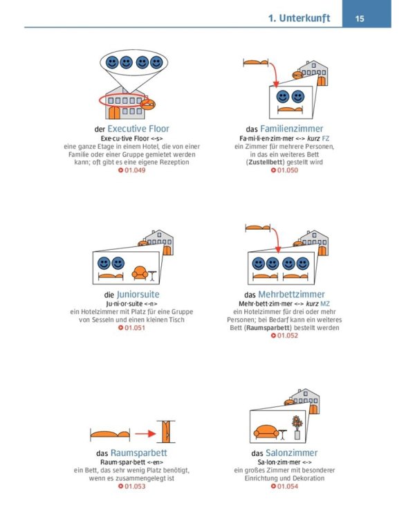 Visuelles Fachwörterbuch Hotelfach. Buch mit Audios online