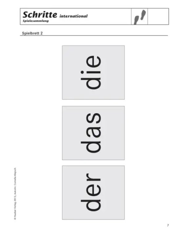 Schritte international 3+4. Spielesammlung zu Band 3 und 4. Deutsch als Fremdsprache