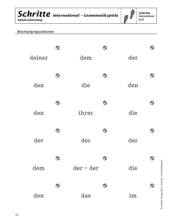 Schritte international 3+4. Spielesammlung zu Band 3 und 4. Deutsch als Fremdsprache