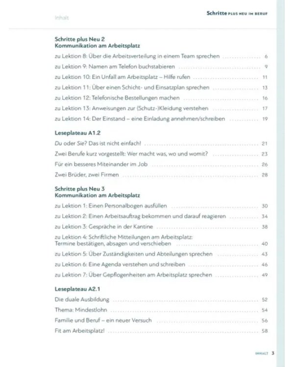 Schritte plus Neu im Beruf 2–6. Kopiervorlagen. Deutsch als Zweitsprache