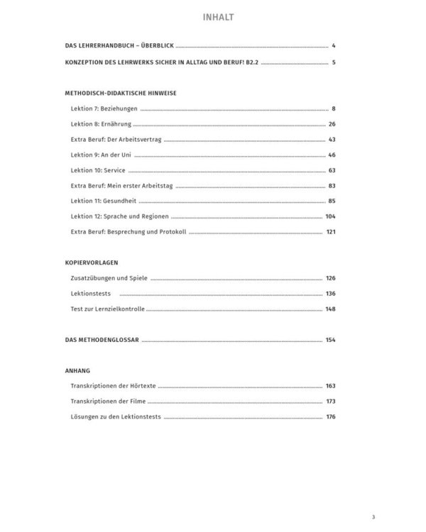Sicher in Alltag und Beruf! B2.2. Lehrerhandbuch. Deutsch als Zweitsprache