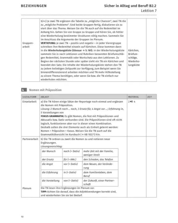 Sicher in Alltag und Beruf! B2.2. Lehrerhandbuch. Deutsch als Zweitsprache