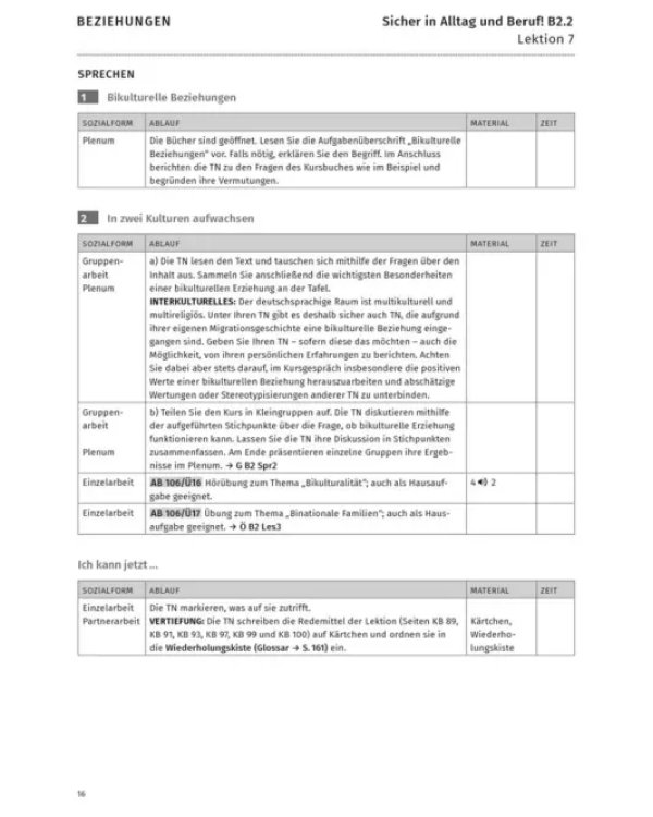 Sicher in Alltag und Beruf! B2.2. Lehrerhandbuch. Deutsch als Zweitsprache
