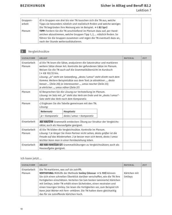 Sicher in Alltag und Beruf! B2.2. Lehrerhandbuch. Deutsch als Zweitsprache
