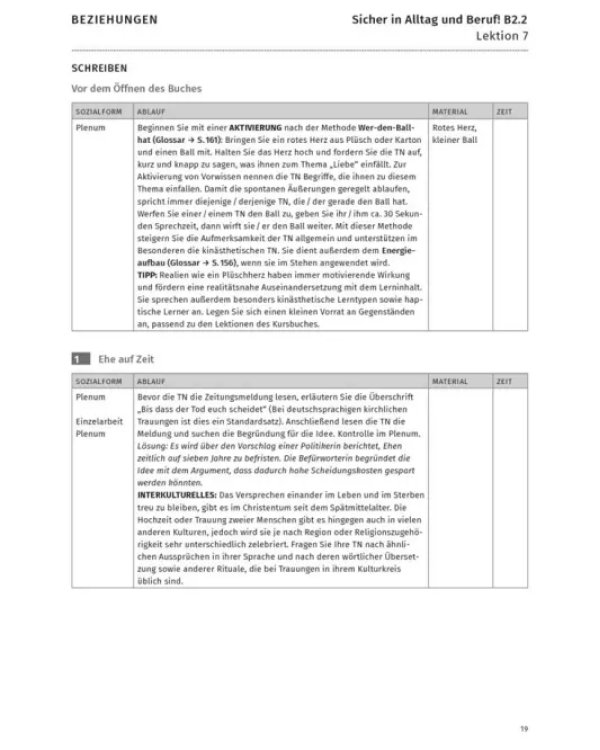 Sicher in Alltag und Beruf! B2.2. Lehrerhandbuch. Deutsch als Zweitsprache