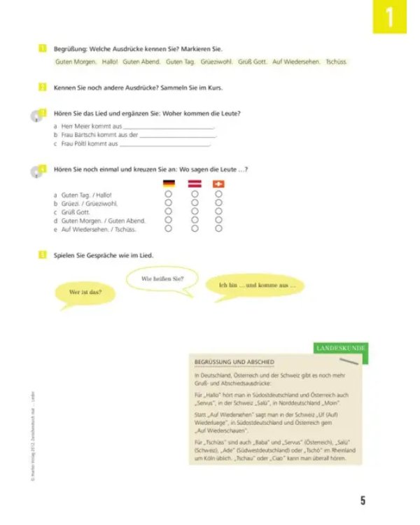 Zwischendurch mal ... Lieder. Kopiervorlagen mit Audio-CD. Deutsch als Fremdsprache
