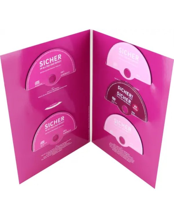 Sicher in Alltag und Beruf! B2. 2 Audio-CDs zum Kursbuch, 2 Audio-CDs zum Arbeitsbuch und 1 DVD