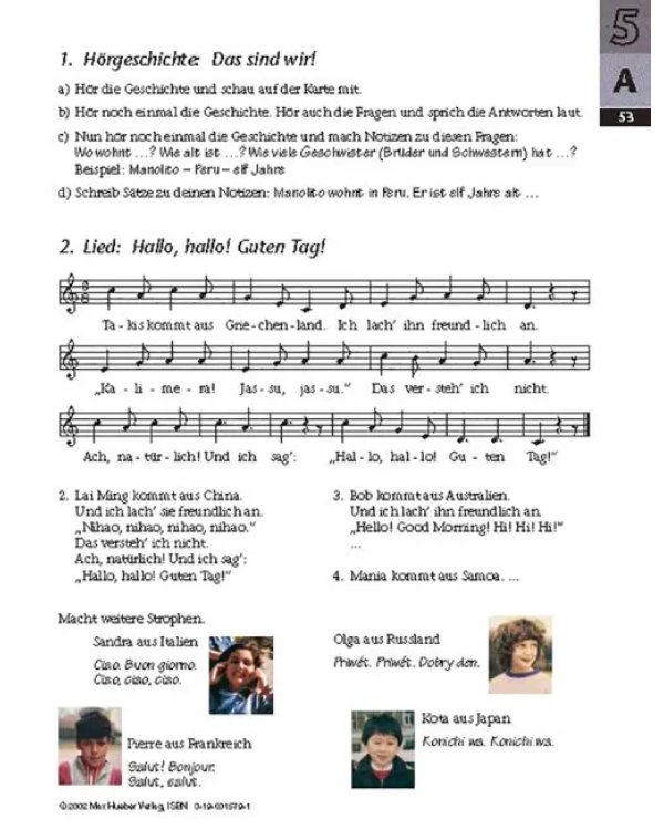Tamburin 3. Lehrbuch. Deutsch für Kinder. Deutsch als Fremdsprache