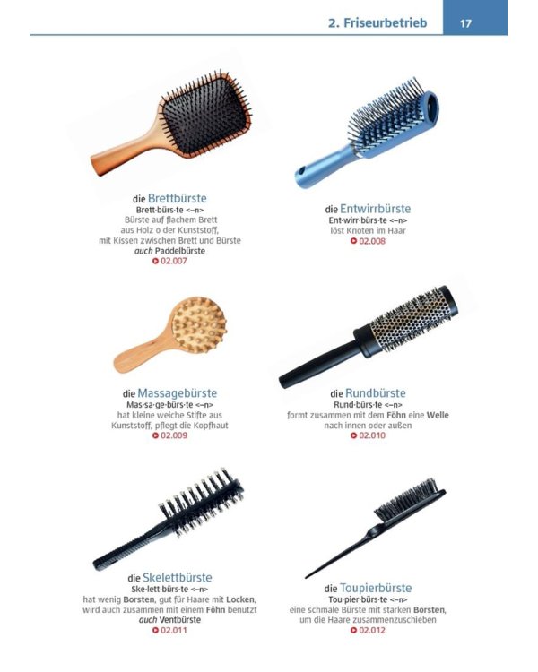 Visuelles Fachwörterbuch Friseurhandwerk. Buch mit MP3-Download