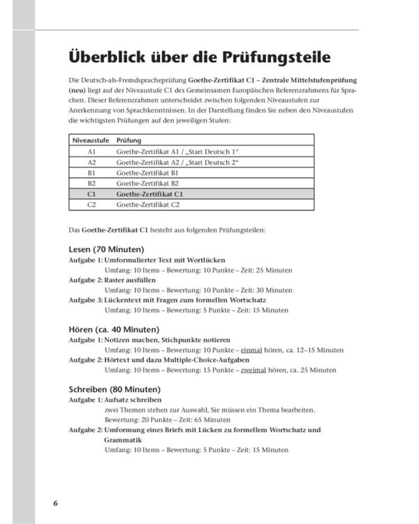 Fit fürs Goethe-Zertifikat C1. Lehrbuch mit integrierter Audio-CD. Prüfungstraining