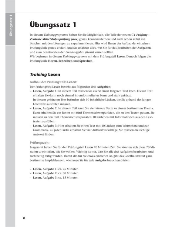 Fit fürs Goethe-Zertifikat C1. Lehrbuch mit integrierter Audio-CD. Prüfungstraining